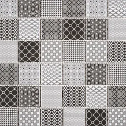 Mosaique Ceramique 4,8 X4,8 Cm Motifs Gris - vendu par plaque de 30,5x30,5 cm -
