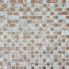 Mosaique de Verre Blanc et Verre Chrome 1.5 X 1.5 Cm - vendu par plaque de 30X30 Cm -