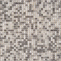 Mosaique de verre Recyclé micro Mix Gris - vendu par plaque de 30,5 X 30,5 Cm -