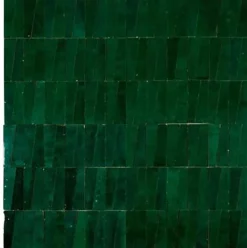 Mosaique veritable zellige Triangle Vert Vif - vendu par plaque de 30x30 cm -