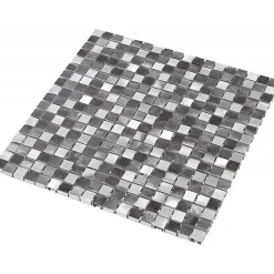 Mosaïque Alu - Gris - 1.5 x 1.5 cm