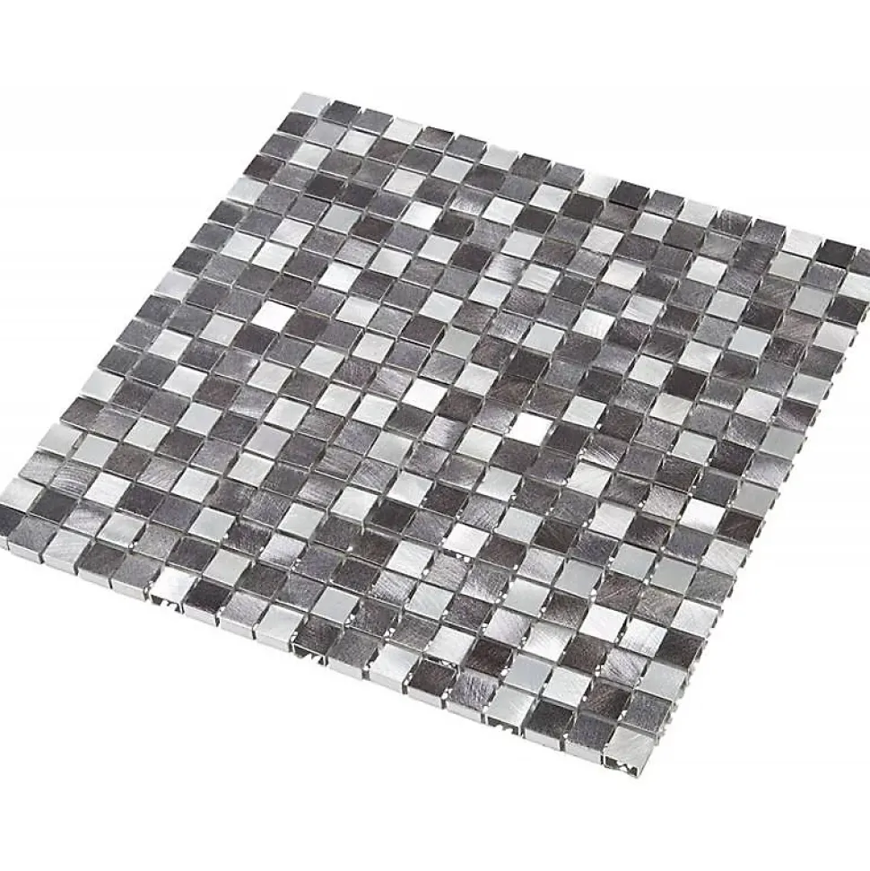 Mosaïque Alu - Gris - 1.5 x 1.5 cm