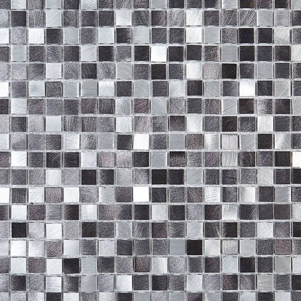 Mosaïque Alu - Gris - 1.5 x 1.5 cm