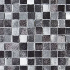 Mosaïque Alu - Gris - 1.5 x 1.5 cm