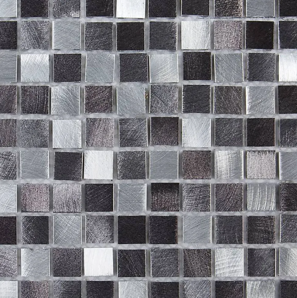 Mosaïque Alu - Gris - 1.5 x 1.5 cm