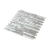 Mosaïque Alu / Verre - Black / White - Barrettes