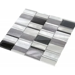Mosaïque Alu / Verre - Gris - DECOON