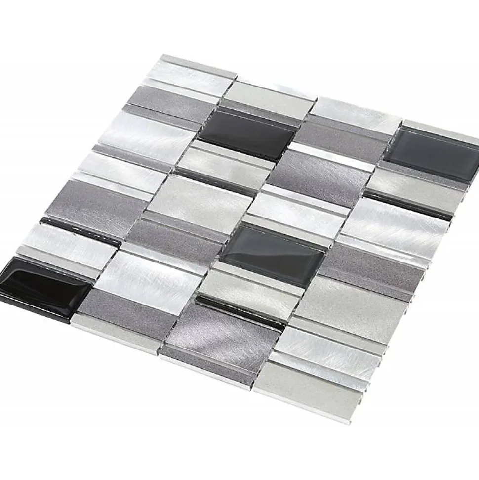 Mosaïque Alu / Verre - Gris - DECOON