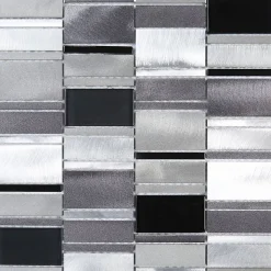 Mosaïque Alu / Verre - Gris - DECOON