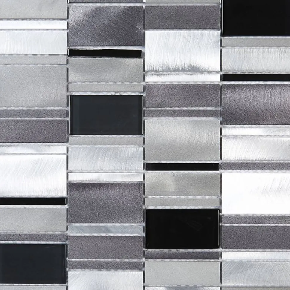 Mosaïque Alu / Verre - Gris - DECOON