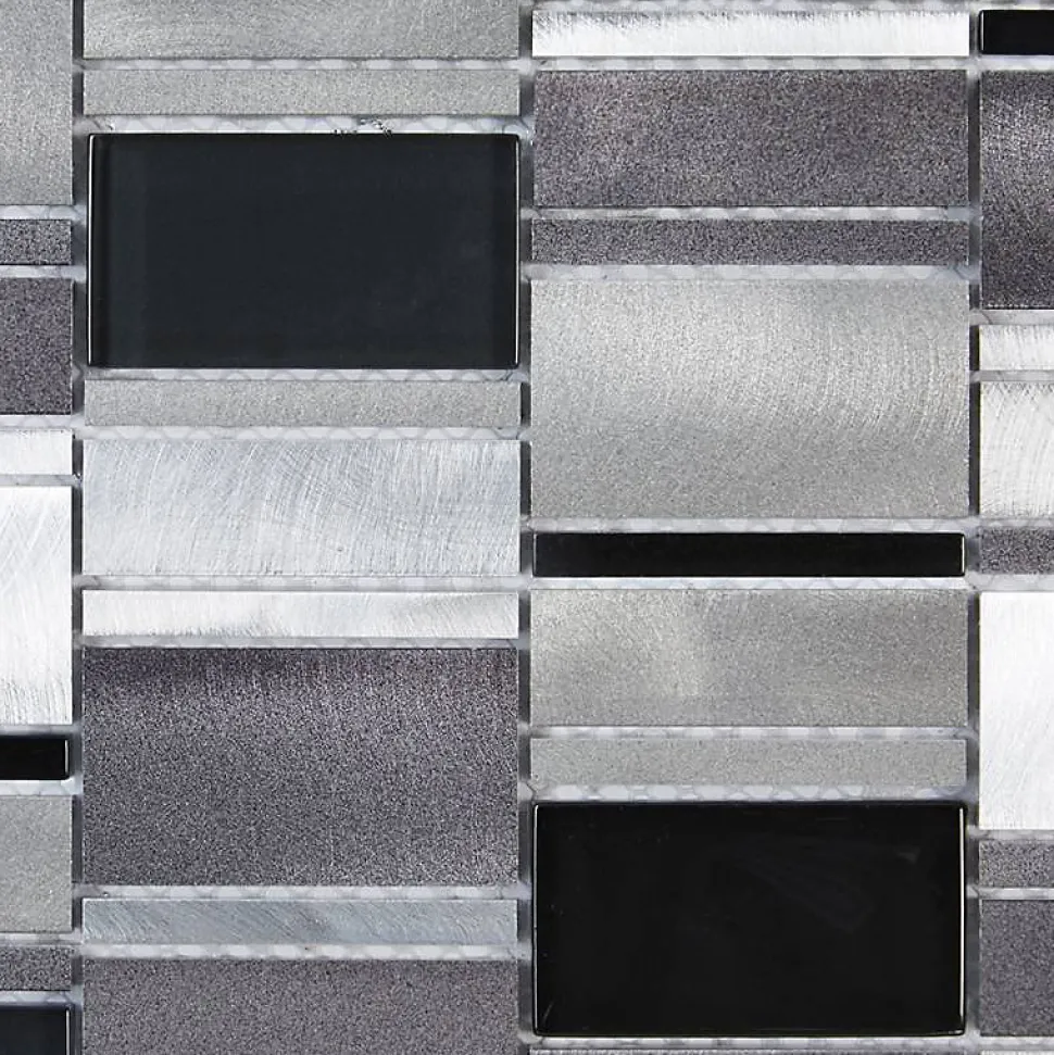 Mosaïque Alu / Verre - Gris - DECOON