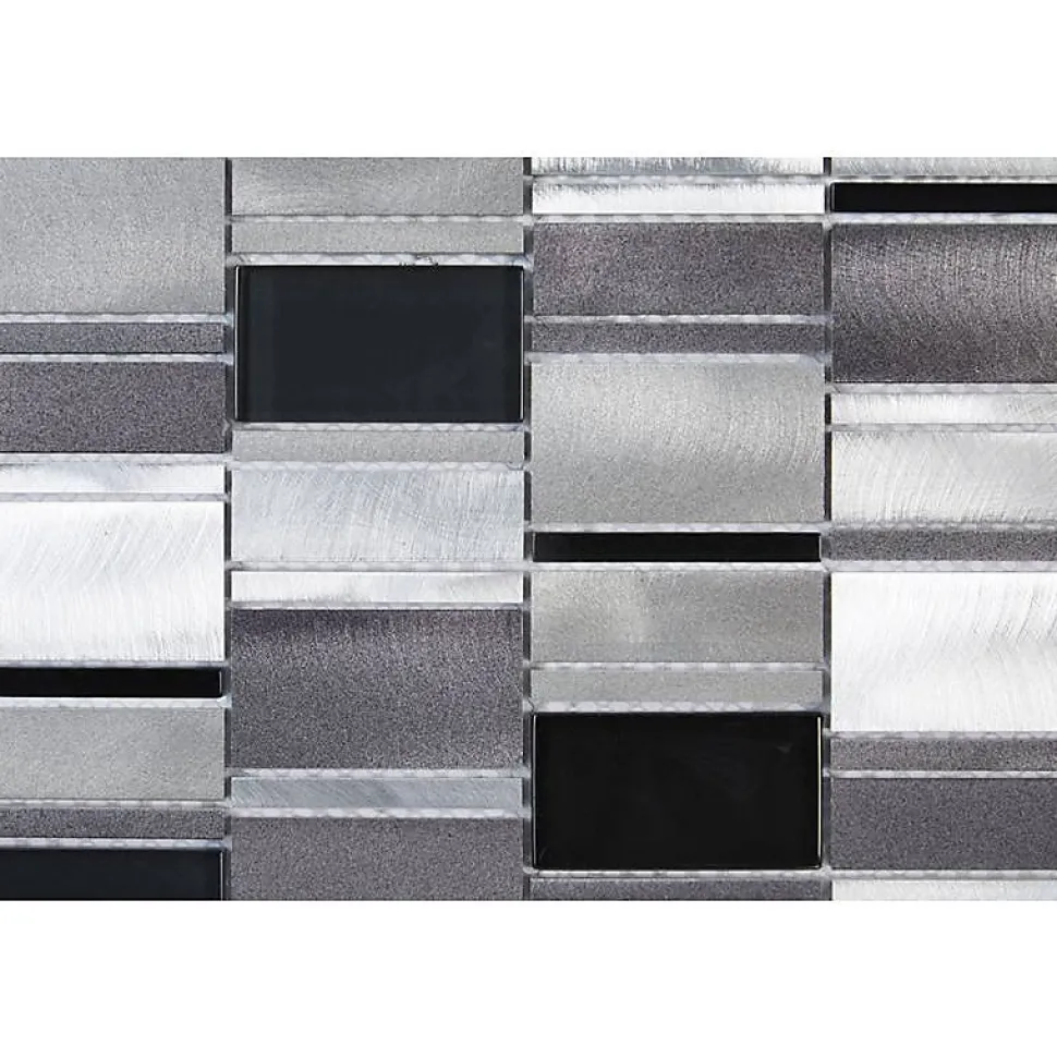 Mosaïque Alu / Verre - Gris - DECOON