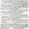 Mosaïque Alu / Verre - Gris / Frozen