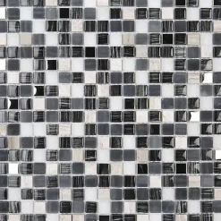 Mosaïque Pierre / Verre - 1.5 x 1.5 cm