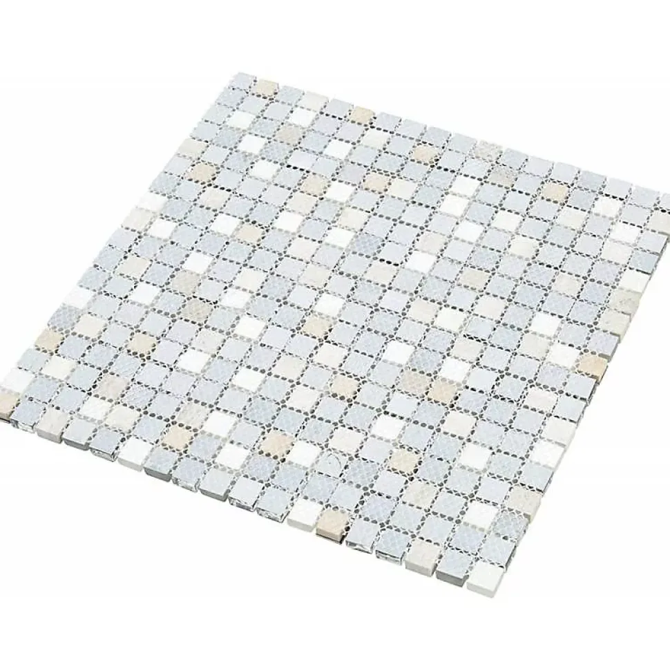 Mosaïque Pierre / Verre - 1.5 x 1.5 cm