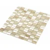 Mosaïque Pierre / Verre - Beige - 1.5 x 3 cm