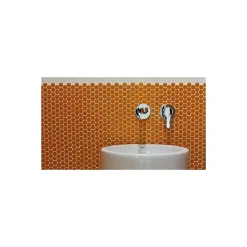 Mosaïque pâte de verre UNICOLOR HEXAGONE 2.6x2.2cm couleur : 337 Satiné boite de 2 m2