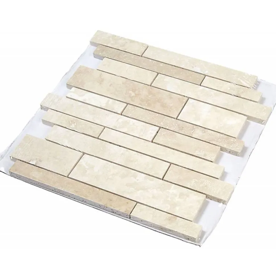 Mosaïque Travertin - Beige Vieilli - Barrettes