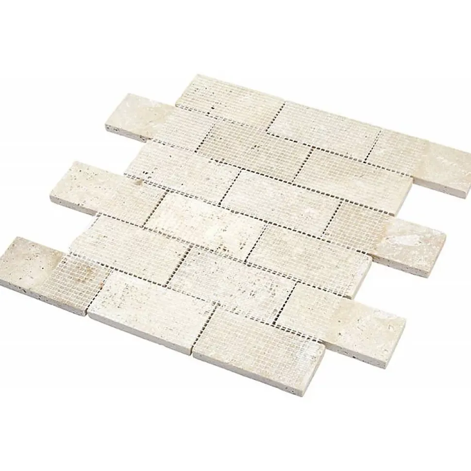 Mosaïque Travertin - Beige Adouci - Barrettes