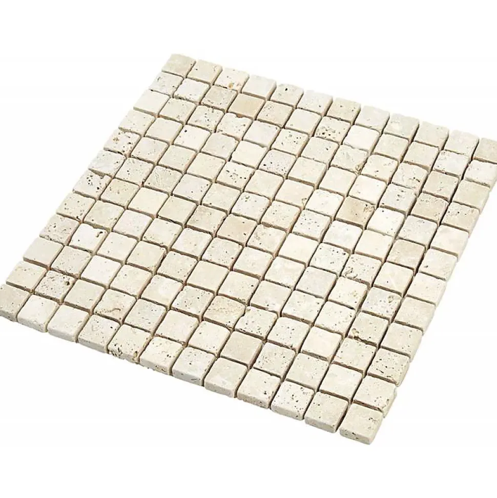 Mosaïque Travertin - Beige - 2.3 x 2.3 cm