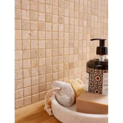 Mosaïque Travertin - Beige - 2.3 x 2.3 cm