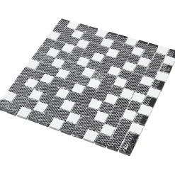 Mosaïque Verre - Mix Gris - 2.3 x 2.3 cm