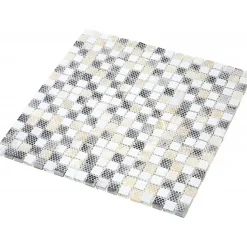 Mosaïque Verre / Pierre - Nacre - 1.5 x 1.5 cm