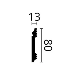 Moulures - Design moderne - NMC FL1 WALLSTYL - Blanc - 2m