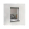 Moustiquaire Cadre Amovible Alu 100 cm x 100 cm Blanc
