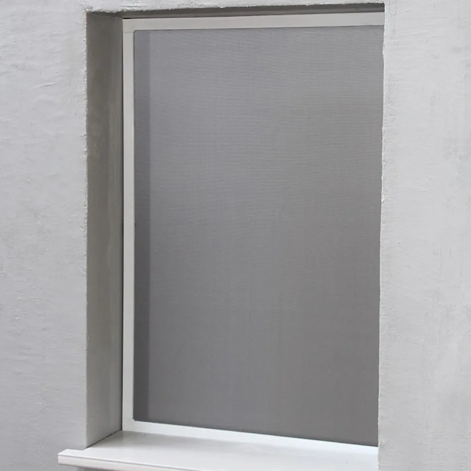 Moustiquaire Cadre Amovible Alu 100 cm x 100 cm Blanc