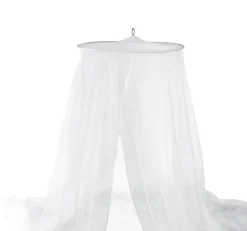 Moustiquaire ciel de lit tulle blanc - H250cm / Périmètre 1250cm