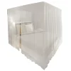 Moustiquaire de lit carré 3 ouvertures 2 pcs vidaXL
