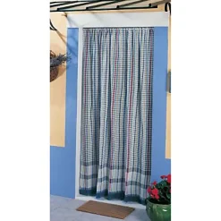 Moustiquaire de porte en coton couleurs 140 x 225 cm