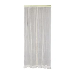 Moustiquaire de porte en coton écru 140 x 225 cm
