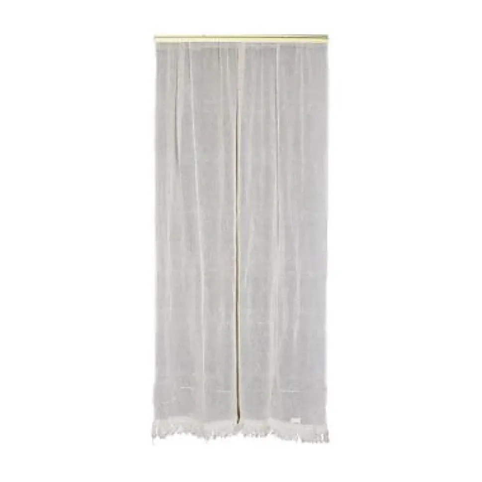Moustiquaire de porte en coton écru 140 x 225 cm