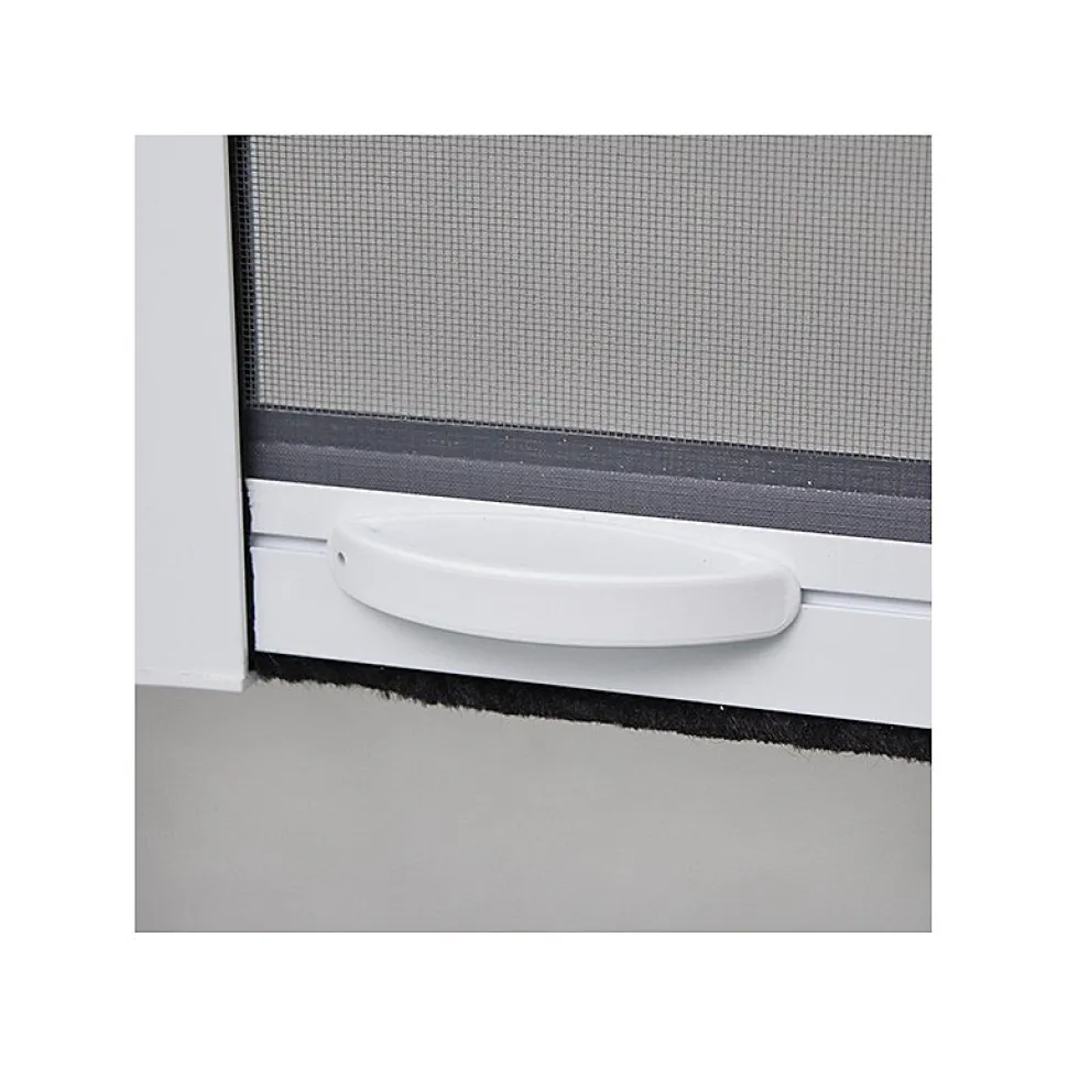 MOUSTIQUAIRE EN ALU ENROULABLE H.145 X L.130 cm POUR FENETRE, coloris BLANC