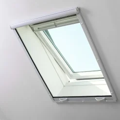 Moustiquaire enroulable alu pour fenêtre de toit L 100 cm x H 120 cm blanc