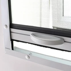 Moustiquaire enroulable alu pour fenêtre de toit L 100 cm x H 120 cm blanc