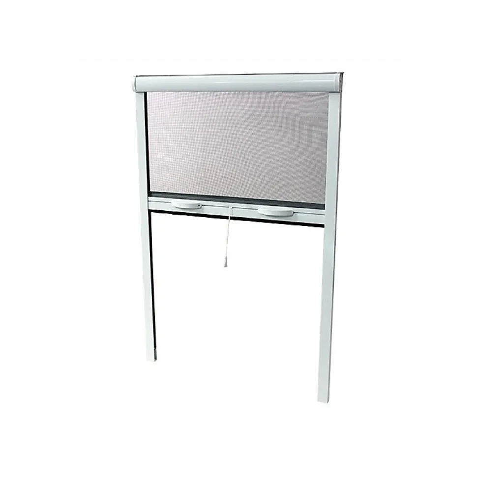 MOUSTIQUAIRE ENROULABLE EN ALU H.145 X L.100 CM POUR FENETRE - TOP PRIX - poignées Design