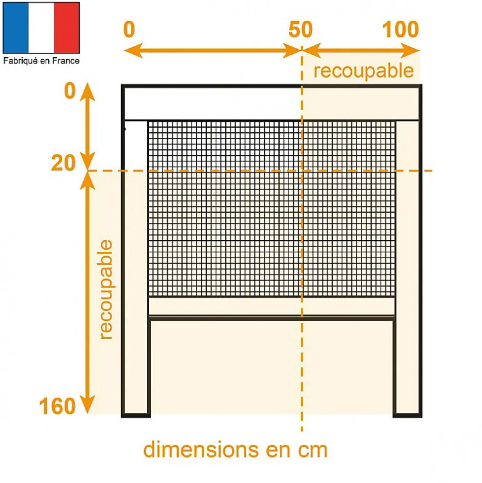 Moustiquaire enroulable verticale ALU gris - Moustikit Confort