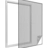 Moustiquaire fenêtre anthracite 18g/m² bande autoagrippante 7,5 mm max 150x180 cm