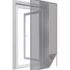 Moustiquaire porte anthracite 18g/m² bande autoagrippante 7,5 mm