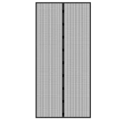 Moustiquaire porte ECD Germany 100x210cm noir montage adhésif sans perçage ni vissage anti insectes