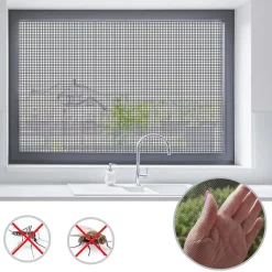 Moustiquaire Pour fenêtre et porte Ultra résistant Noir Largeur 1,0 m Longueur 3 mètres - Floordirekt