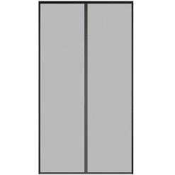 Moustiquaire rideau aimanté noir Kocoon 120 x 220 cm
