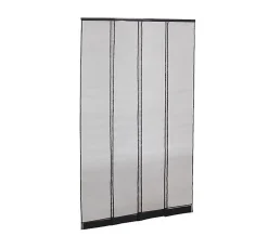 Moustiquaire rideau de porte - L130 x H230cm - Noir