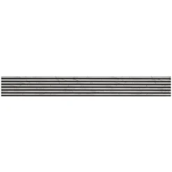 Mur TV - Lot de 5 Panneaux tasseaux bois 250 x 30 x 1,9 cm - décor marbre gris/feutrine noir - 3,75m²