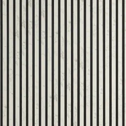 Mur TV - Lot de 5 Panneaux tasseaux bois 250 x 30 x 1,9 cm - décor marbre blanc/feutrine noir - 3,75m²