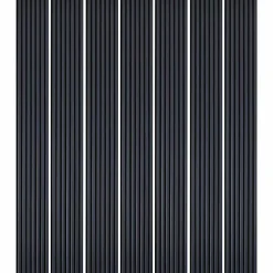 Mur TV - Lot de 7 Panneaux tasseaux bois 250 x 30 x 1,9 cm - bleu nuit/feutrine noir - 5,25m²