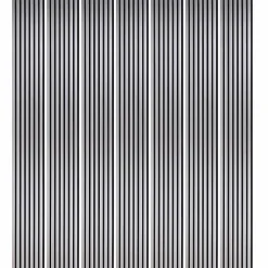 Mur TV - Lot de 7 Panneaux tasseaux bois 250 x 30 x 1,9 cm - décor alu/feutrine noir - 5,25m²